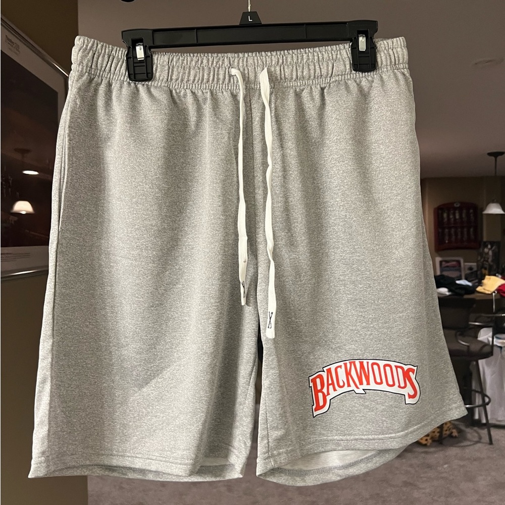 Large Silver Jogger Sweat-Shorts